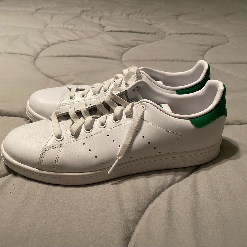 Adidas Stan smith mens 9.5 white/green